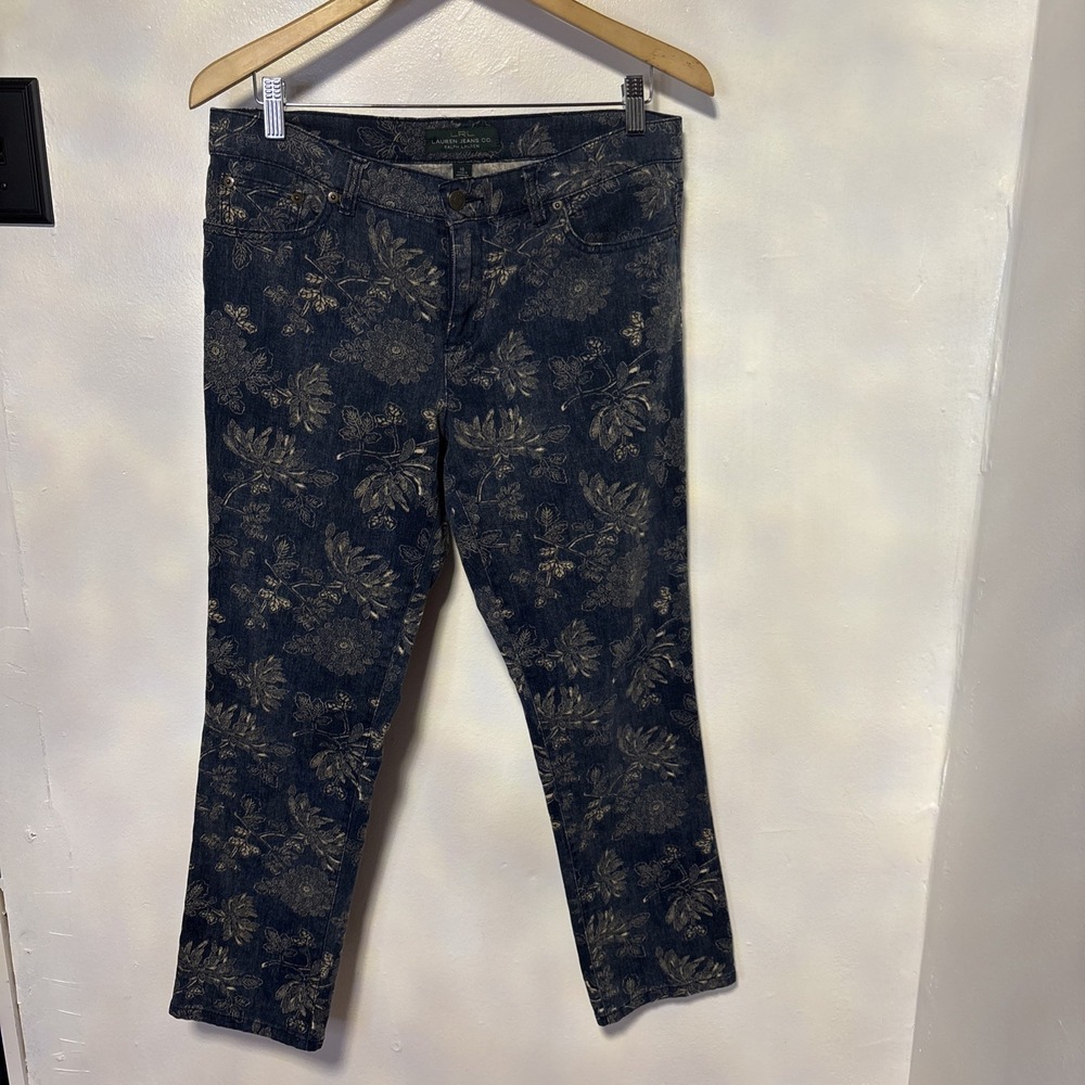 Women's Vintage Polo Jeans Co. Ralph Lauren Pants Sz 10 Floral Countryside